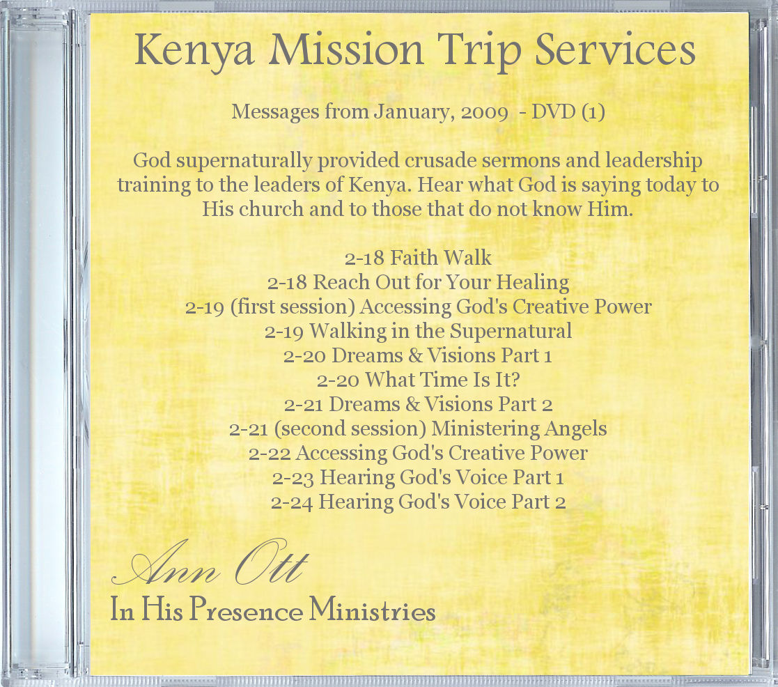 Kenya Mission Trip Audio (MP3)