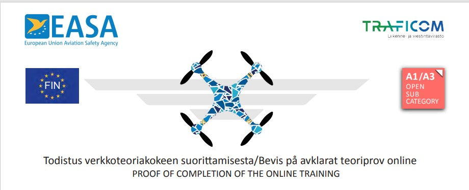 Drone teoriakoe todistus