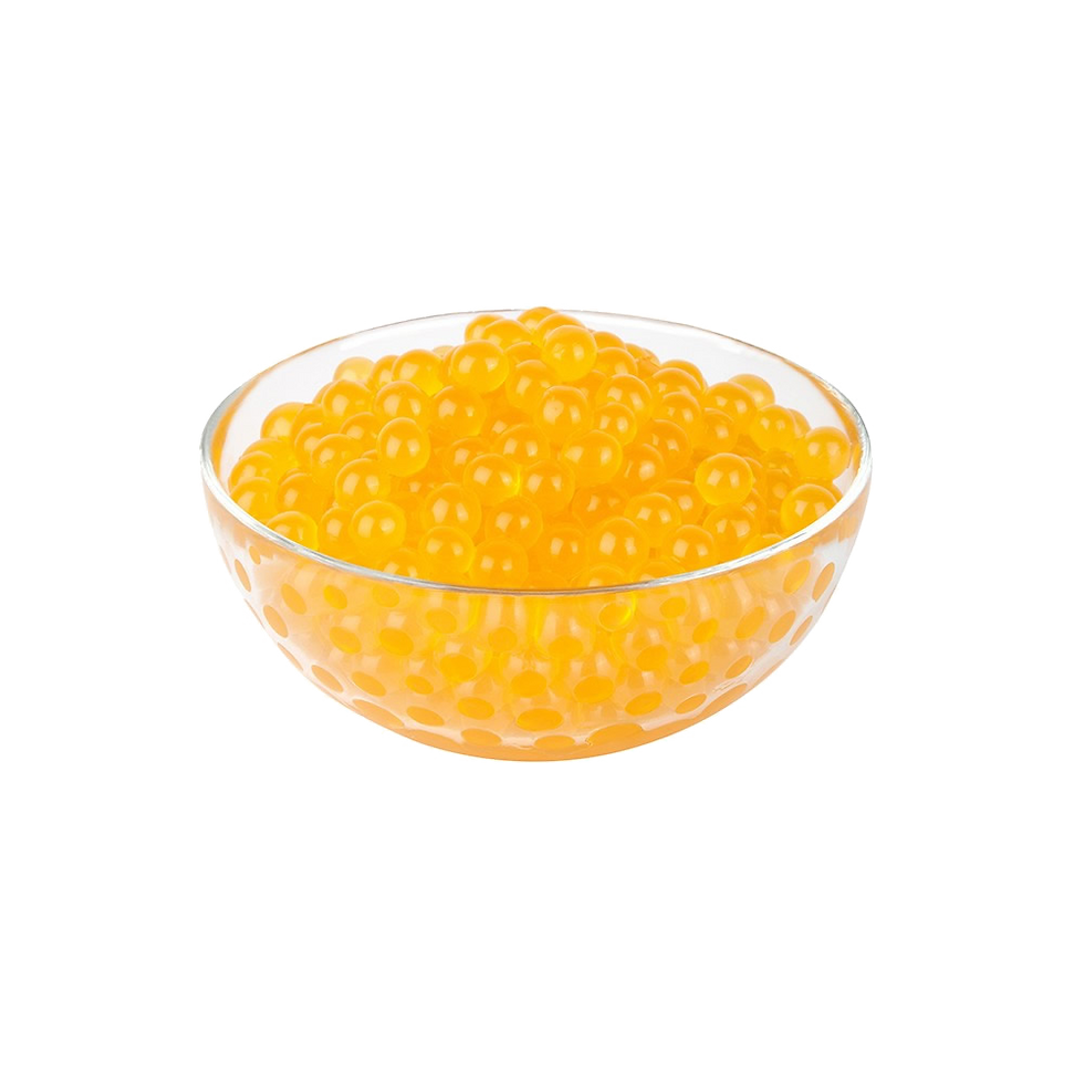  Mango Popping Boba in bowl