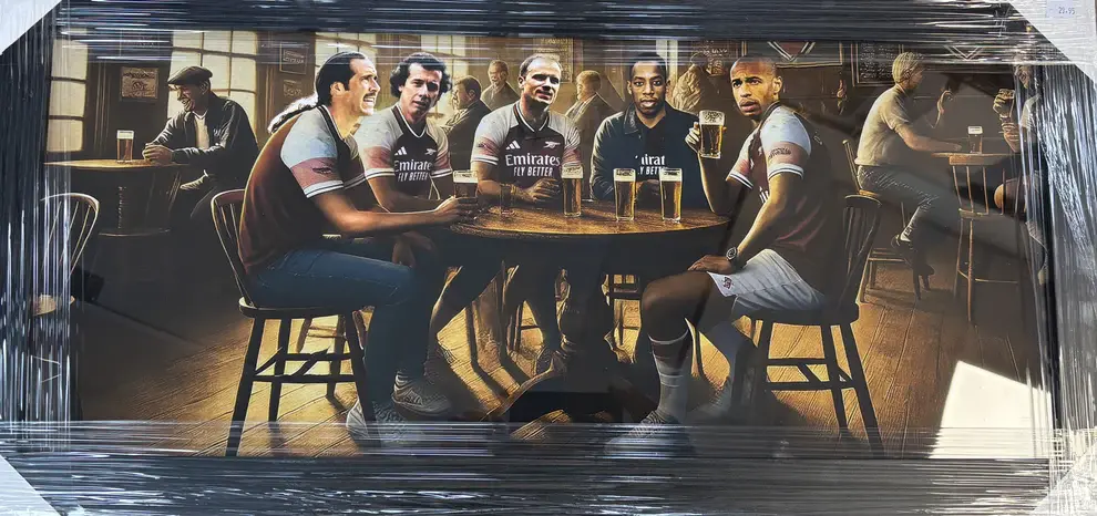 Arsenal 'Legends In The Pub' Framed Art