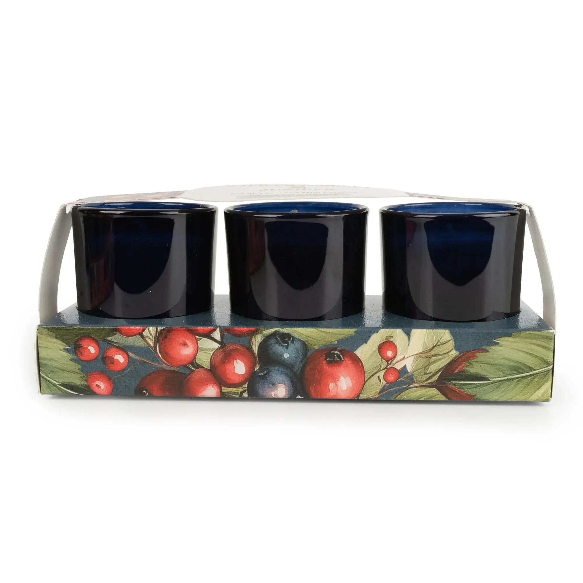 Set of 3 Votive Candles - Cranberry & Juniper
