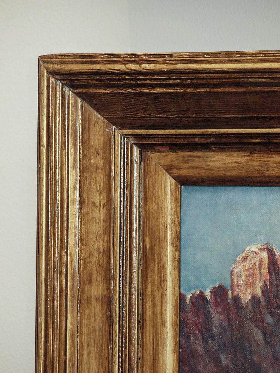 Thumbnail: 20C CONTINENTAL SCHOOL PAINTING OF AN ALPINE LANDSCAPE