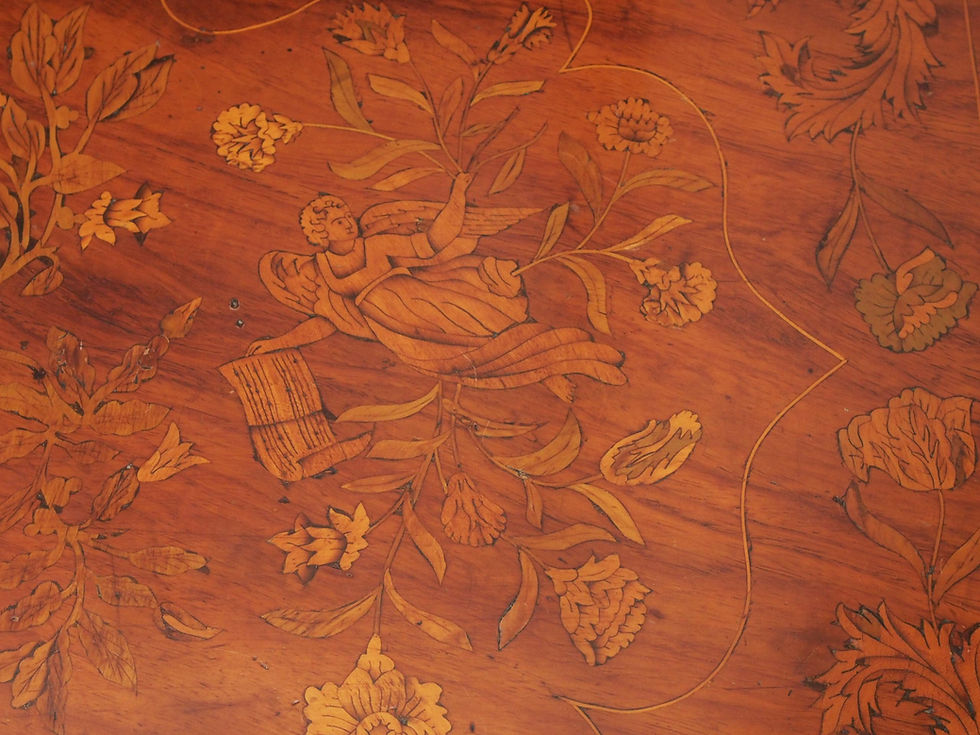 Thumbnail: DUTCH MARQUETRY TAMBOUR CABINET