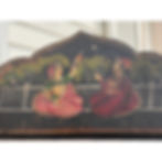 Thumbnail: Painted and Pierced Four Panel Indian Screen