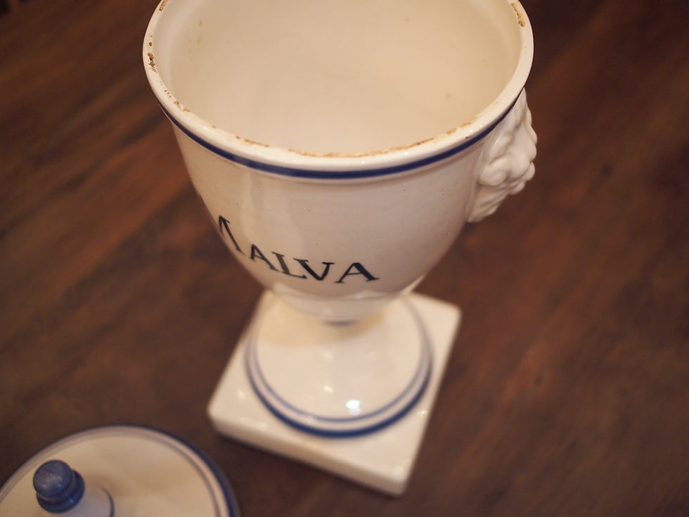 Thumbnail: Italian Majolica Apothecary Jars (priced per jar)