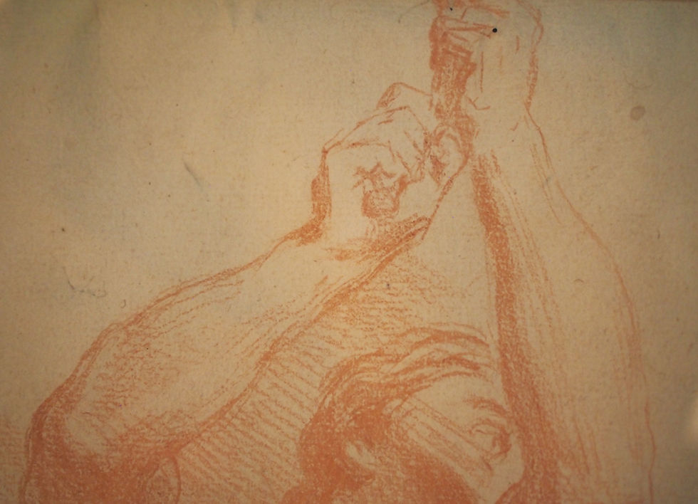 Thumbnail: Red Chalk Drawing of a Seated Male