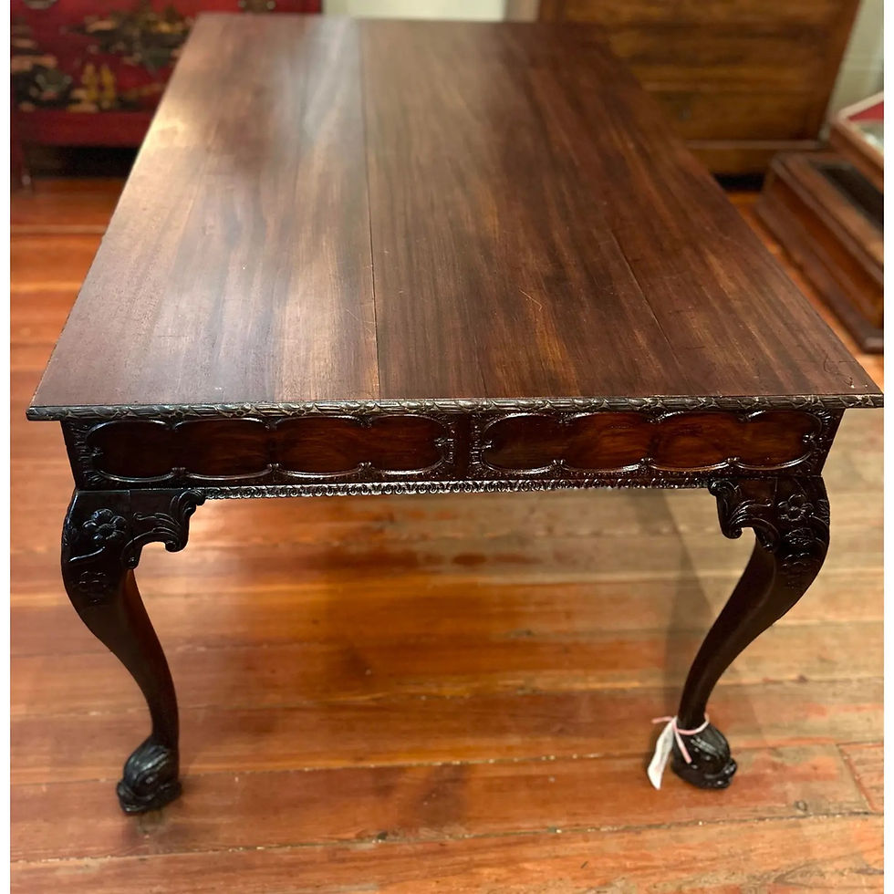 Thumbnail: Finely Carved, Large Georgian Style Writing Desk