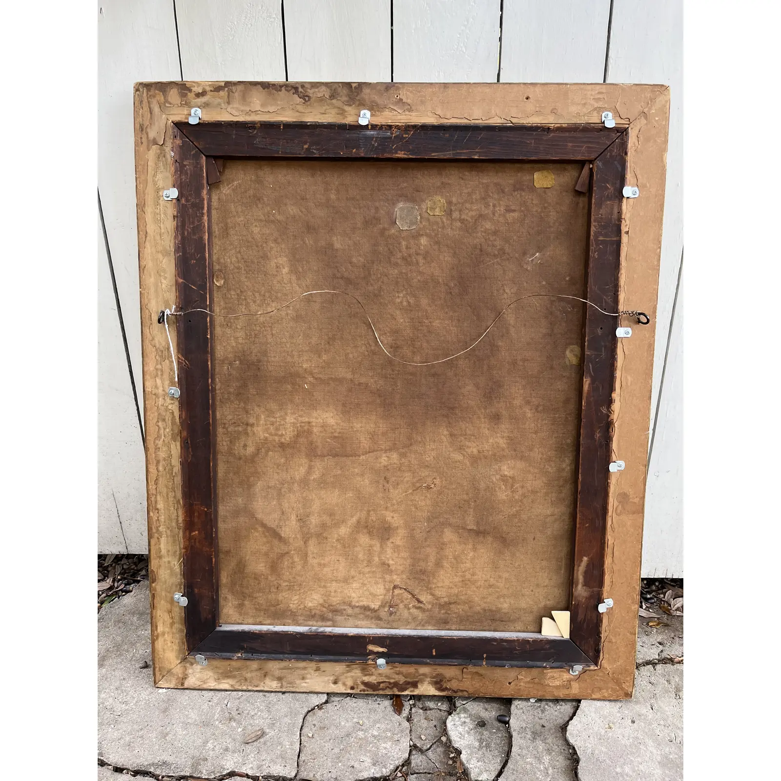 Antique Continental Painting of a Wooded Landscape With Cattle Balzac