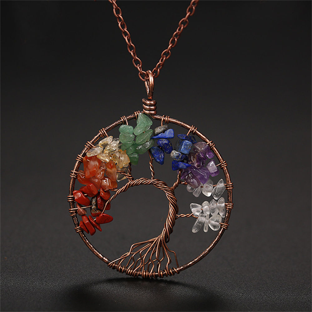 The Handcrafted Chakra Tree of Life Pendant
