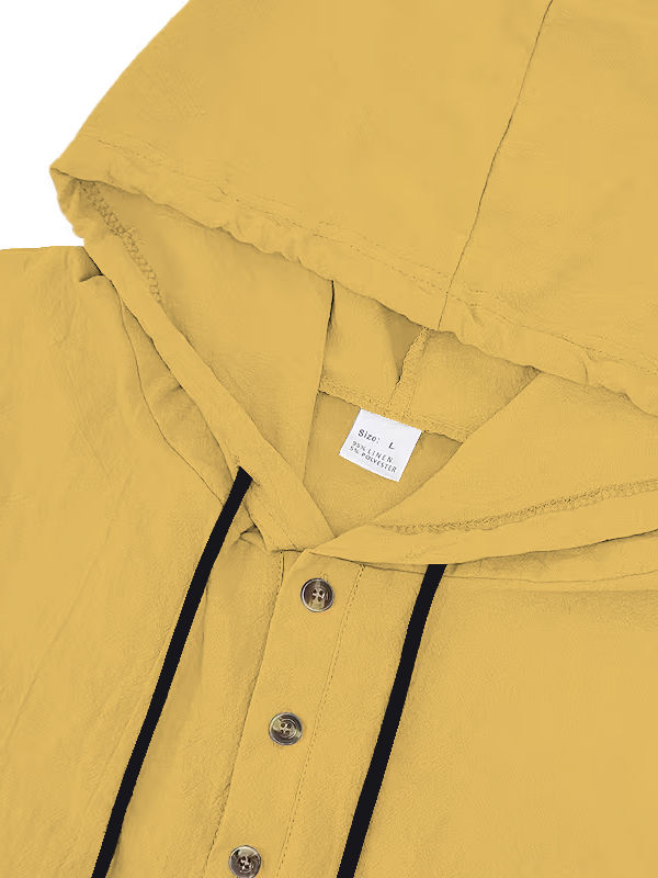 Thumbnail: The Cornwall Hooded Linen Shirt
