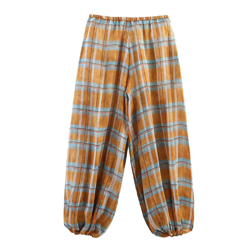 Thumbnail: The Notting Hill Plaid Lantern Pants