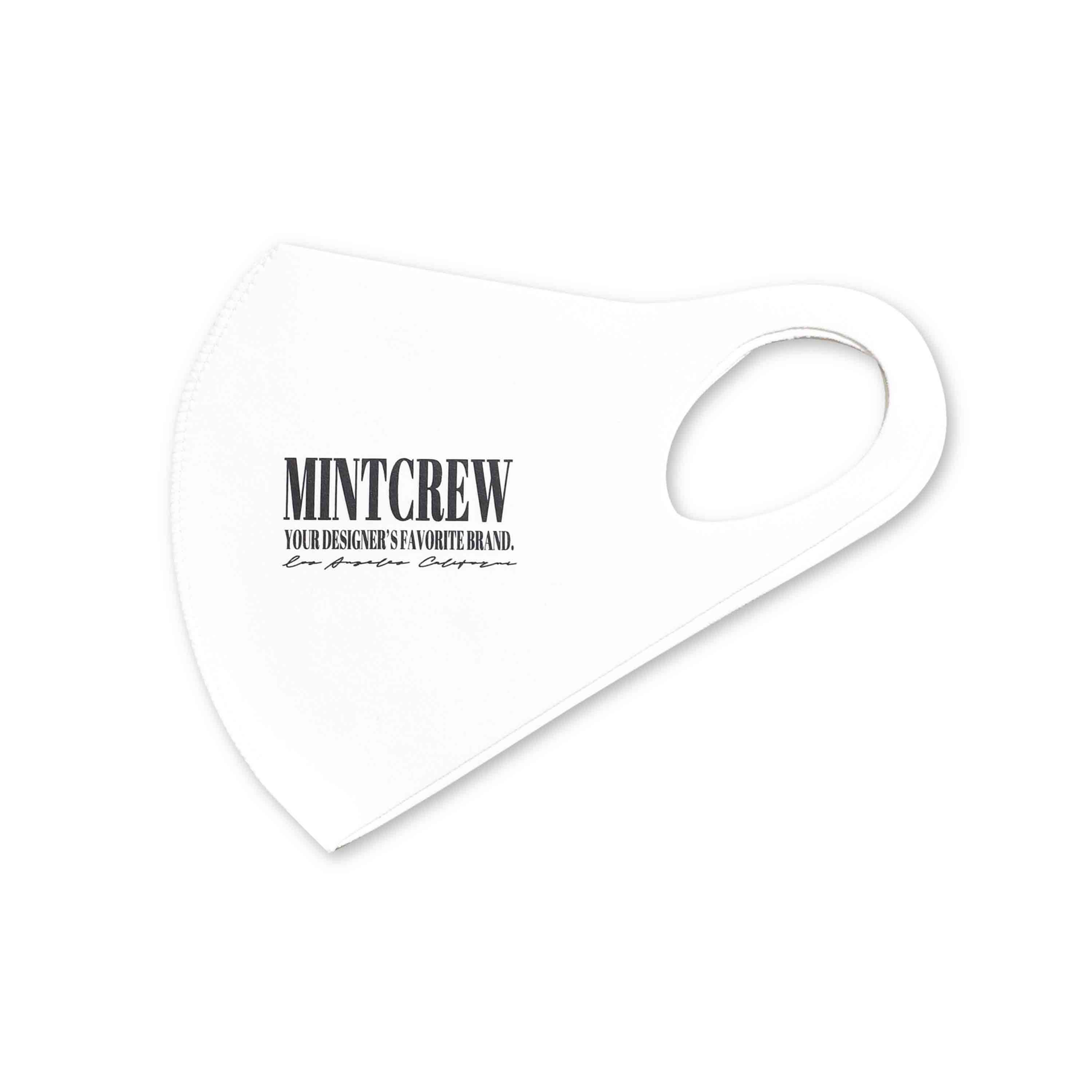 MINTCREW LOGO 3D MASK / WHITE