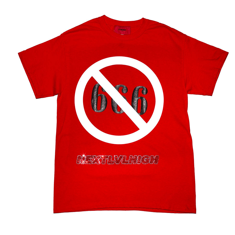 NO666 NEXT LV HIGH Tee / Red