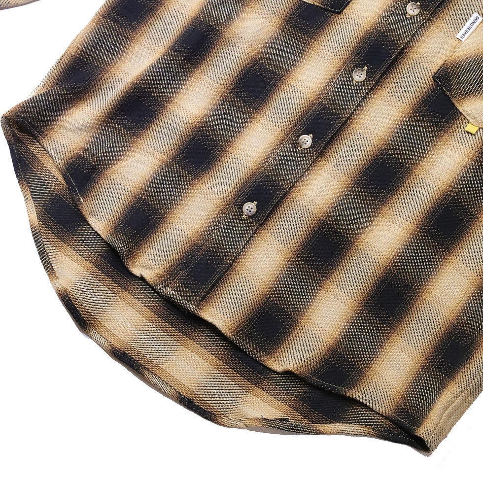 Thumbnail: Regular fit Heavy cotton check shirts / BROWN