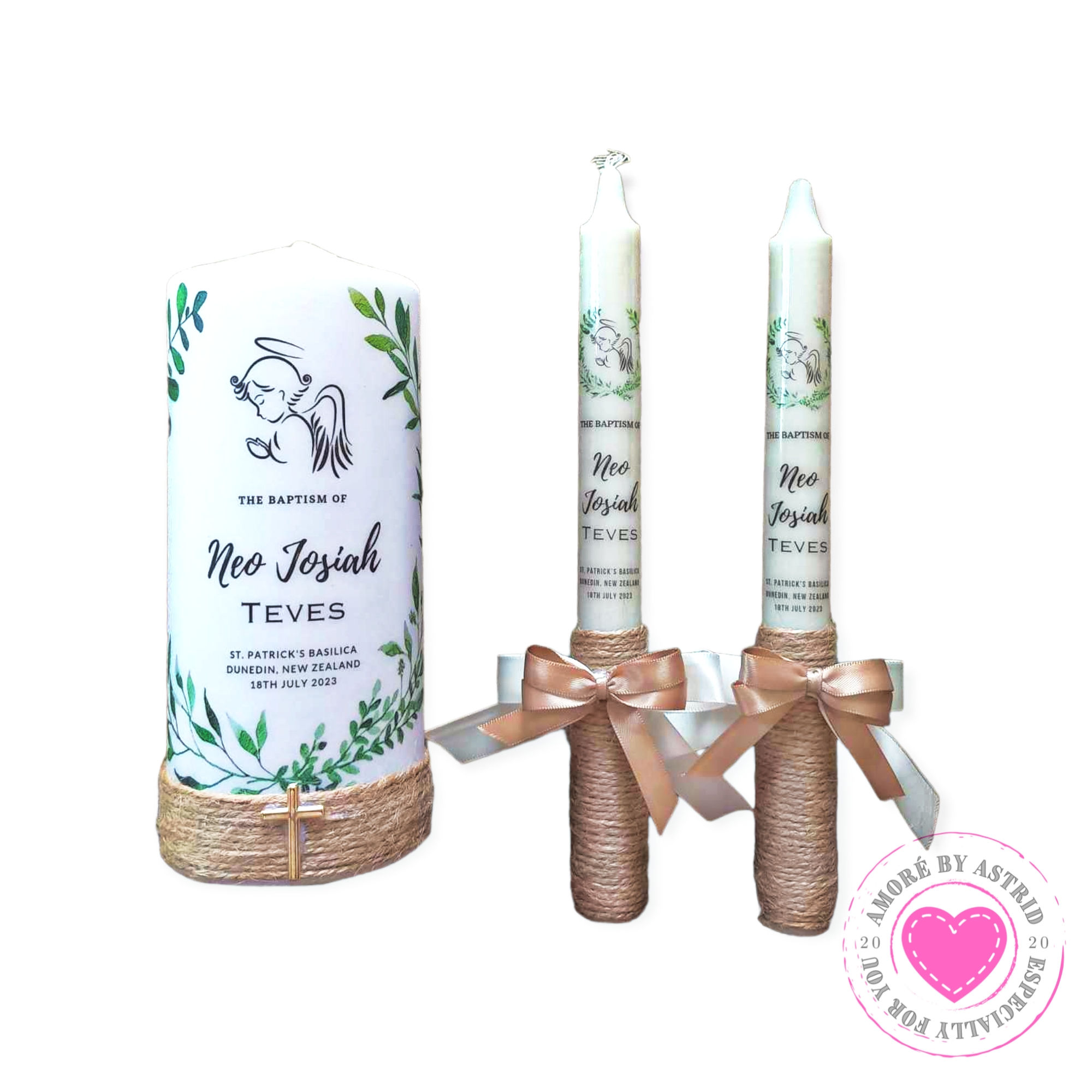 Baptism Candle Set 