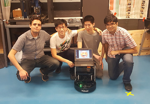 The team and the TurtleBot