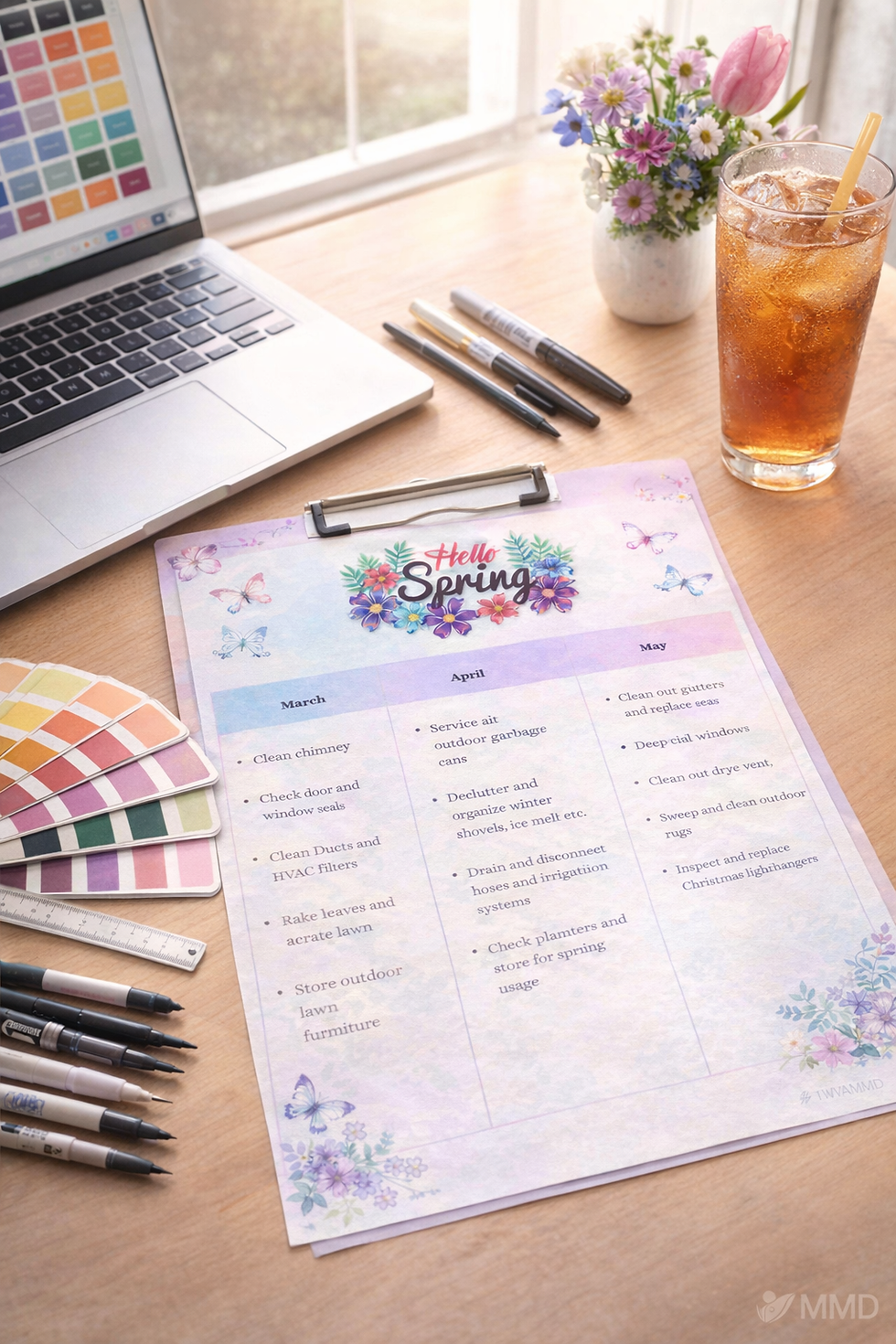 Thumbnail: Seasonal Home Maintenance Checklist Complete Set Full Color from MMD