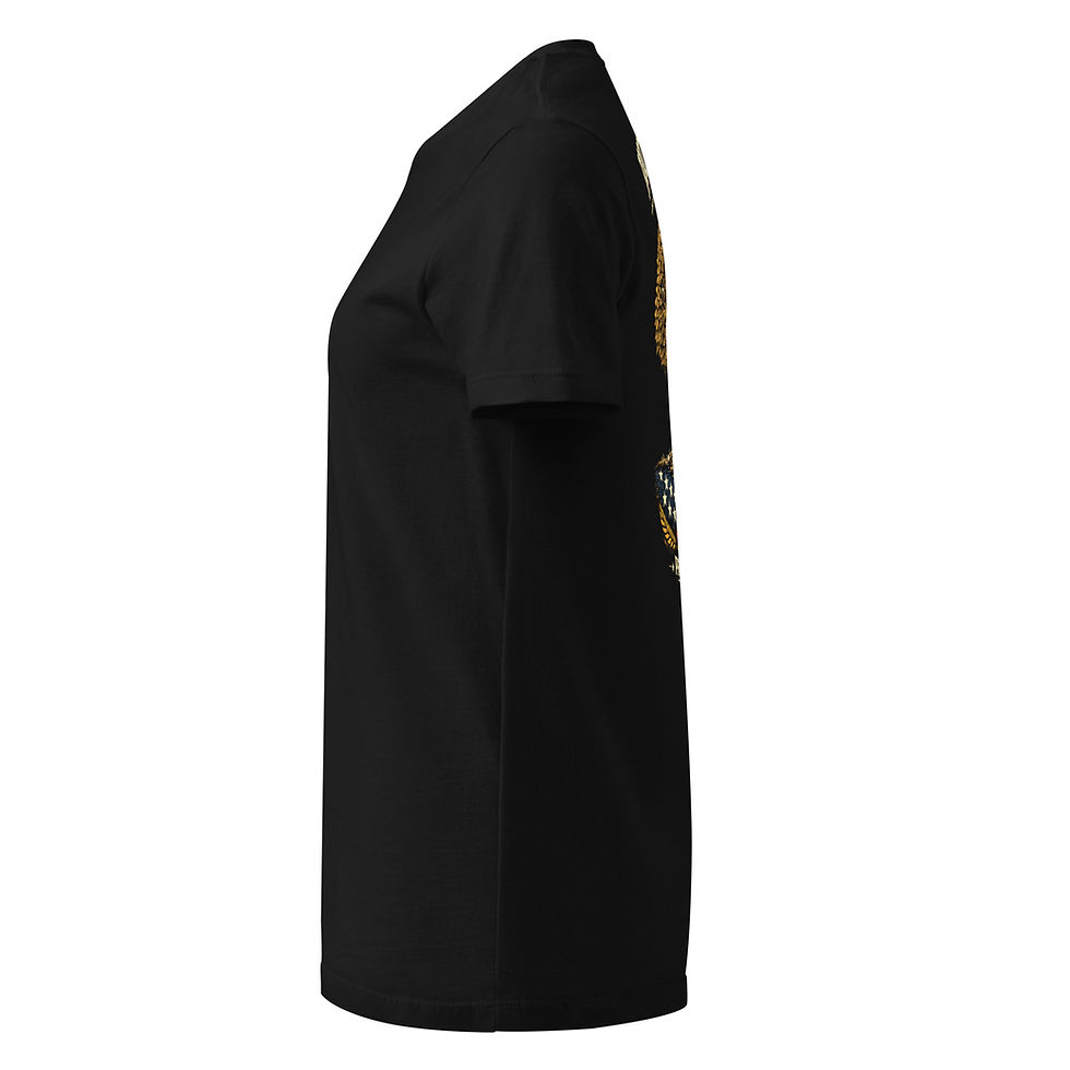 Thumbnail: Black t-shirt, side view