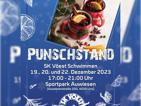 Die Sektion Schwimmen lädt zum Punsch ein