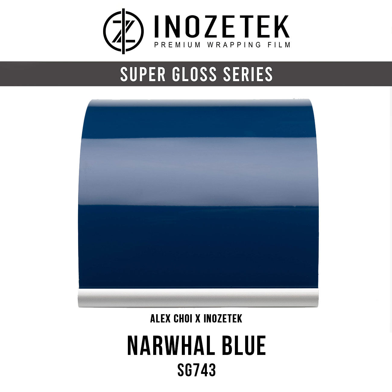 INOZETEK X ALEX CHOI SUPER GLOSS NARWHAL BLUE SG743