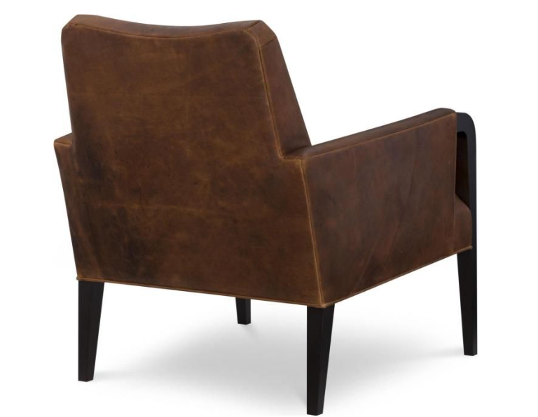 Thumbnail: Leather Wrapped Arm Chair