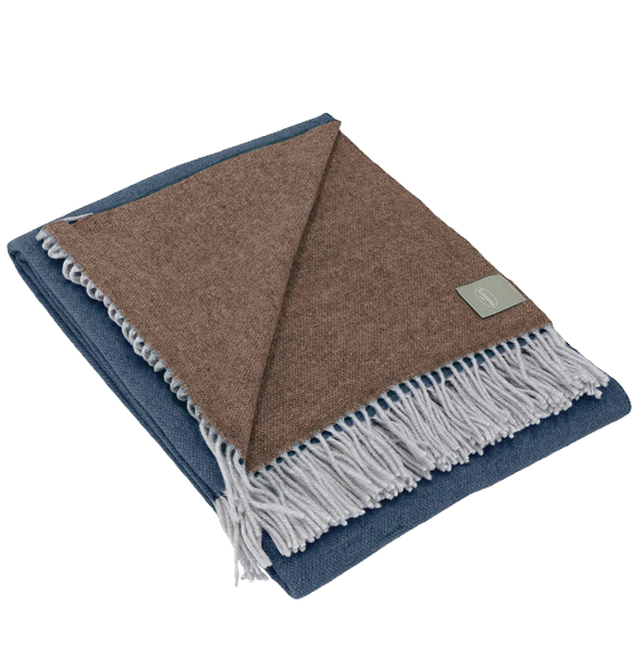 Thumbnail: Two-Tone Wool Cashmere Throw