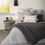 Thumbnail: Cotton Ribbed Queen Duvet Cover