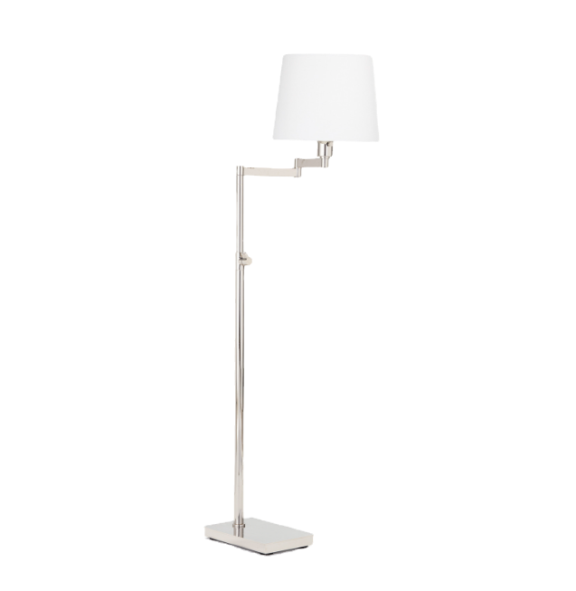 Polished Nickel Floor Lamp