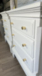 Thumbnail: Beautiful solid oak nightstands - 3 drawers