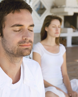 Pareja Meditando