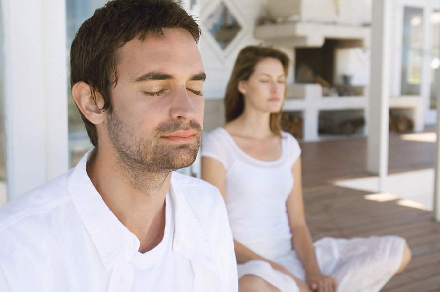 Couple Meditating