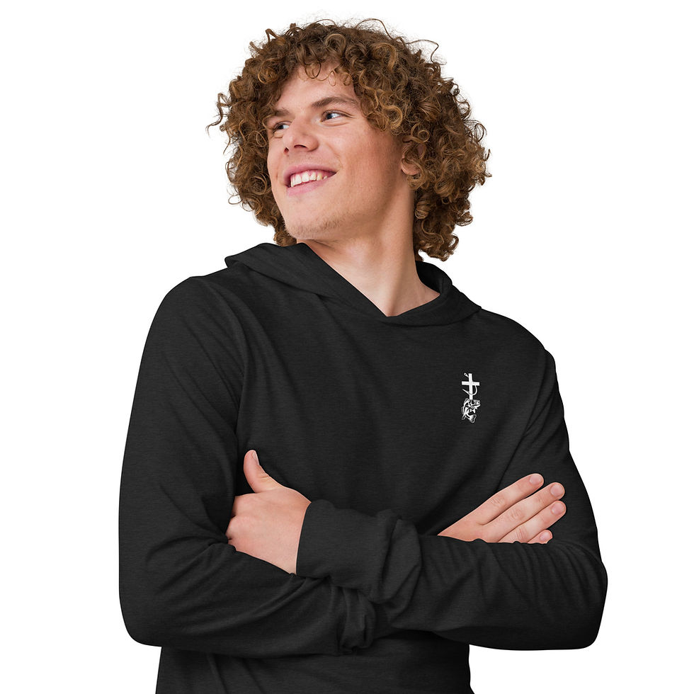 Thumbnail: Christian Fishing Hoodie Shirt – Jesus Is My Savior, Fishing Is My Therapy
