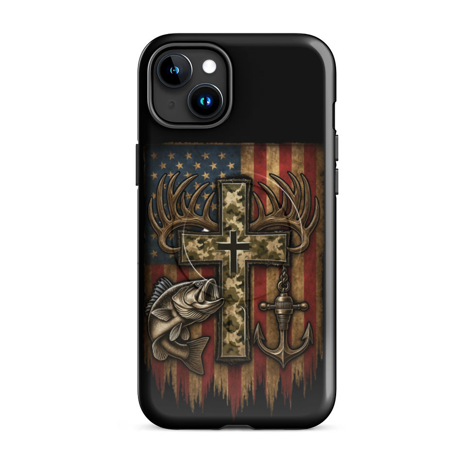 Thumbnail: Another patriotic hunting n' fishing MagSafe® tough case for iPhone®