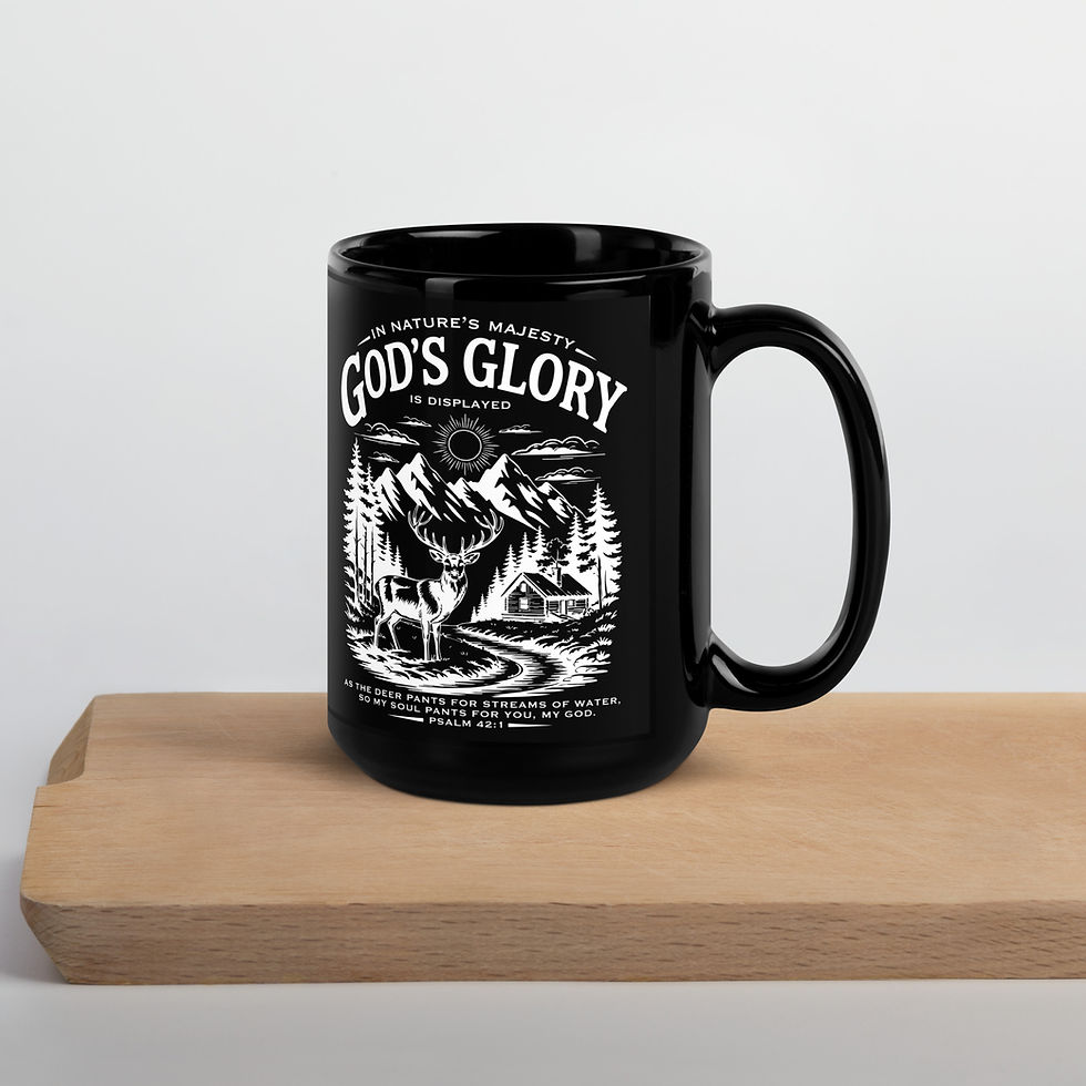 Thumbnail: God's Glory (Psalm 42:1) Coffee Mug (black)