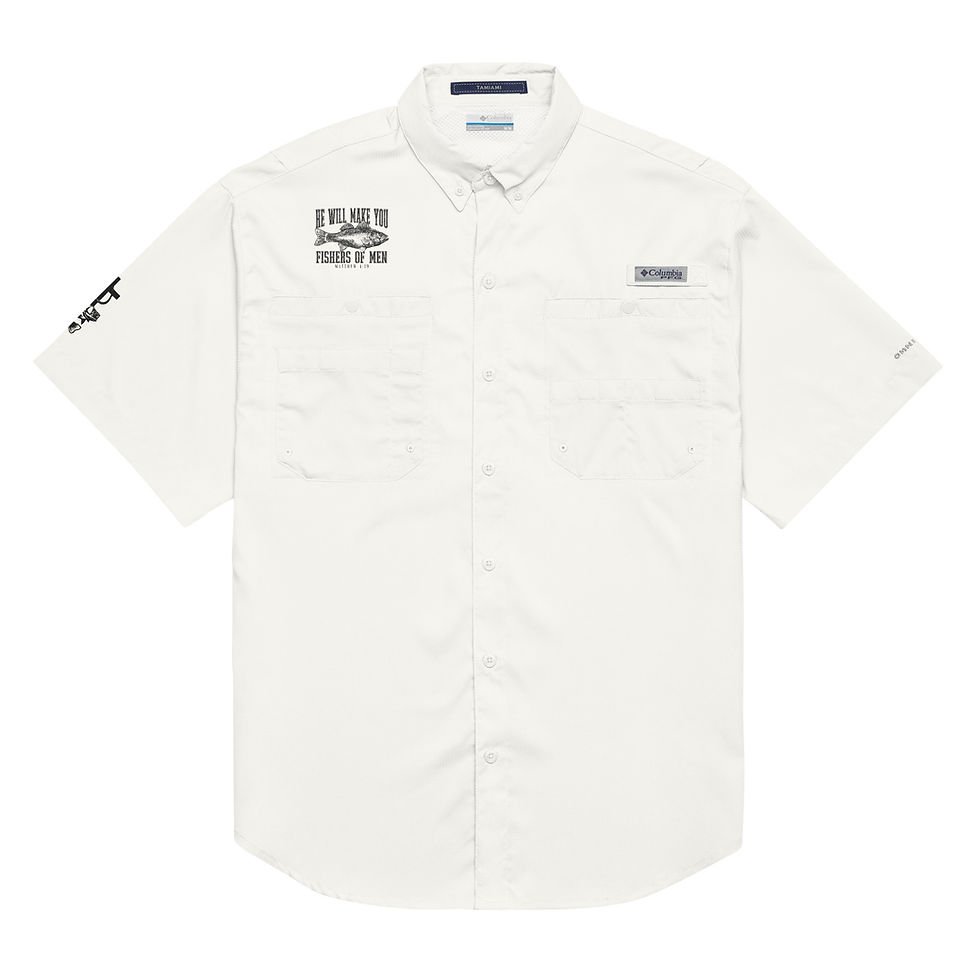 Thumbnail: Men's off-white fishing shirt, Covenant Huntsman Apparel