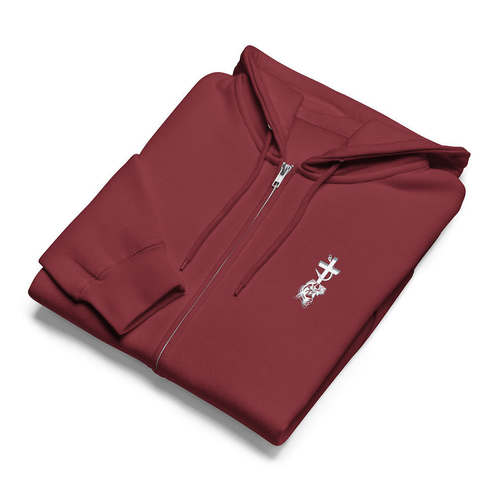 Thumbnail: Christian Fishing Zip Hoodie – Hooked on Jesus Mark 1:17