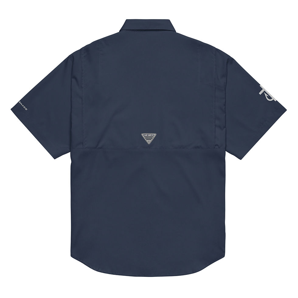 Thumbnail: Navy blue Covenant Huntsman short-sleeve shirt