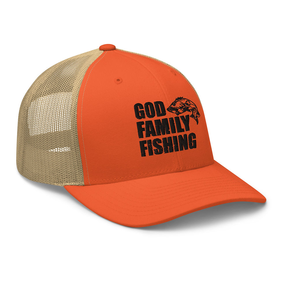 Thumbnail: Orange God Family Fishing hat