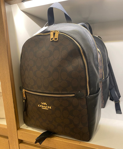 coach backpack large size