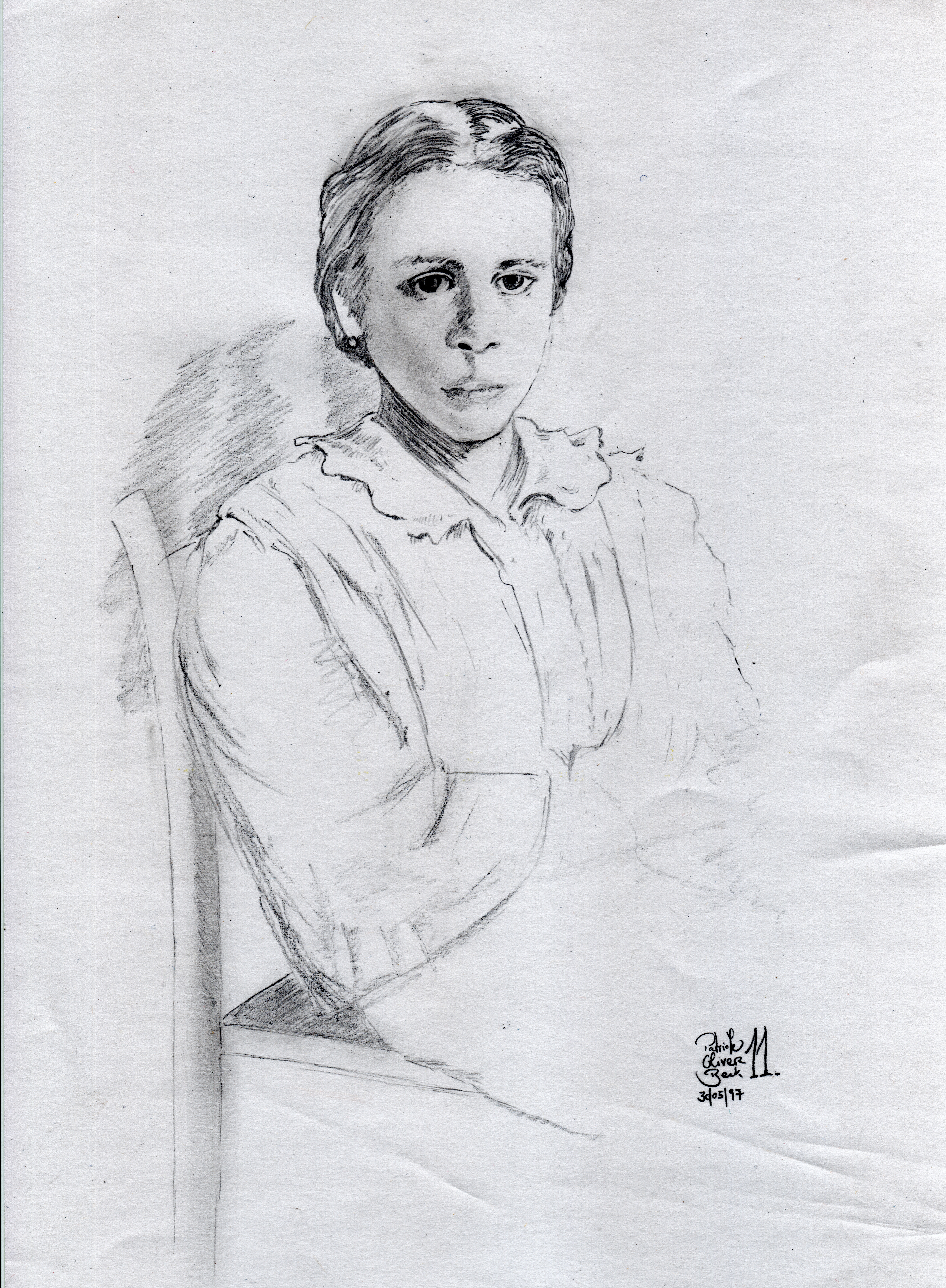 Maedchen (Bleistift auf Papier)