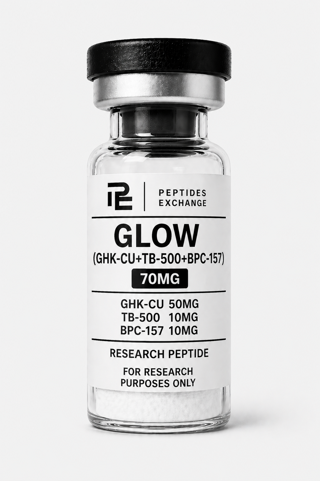 GLOW (GHK-CU 50mg+TB-500 10mg+BPC-157 10mg) 70mg