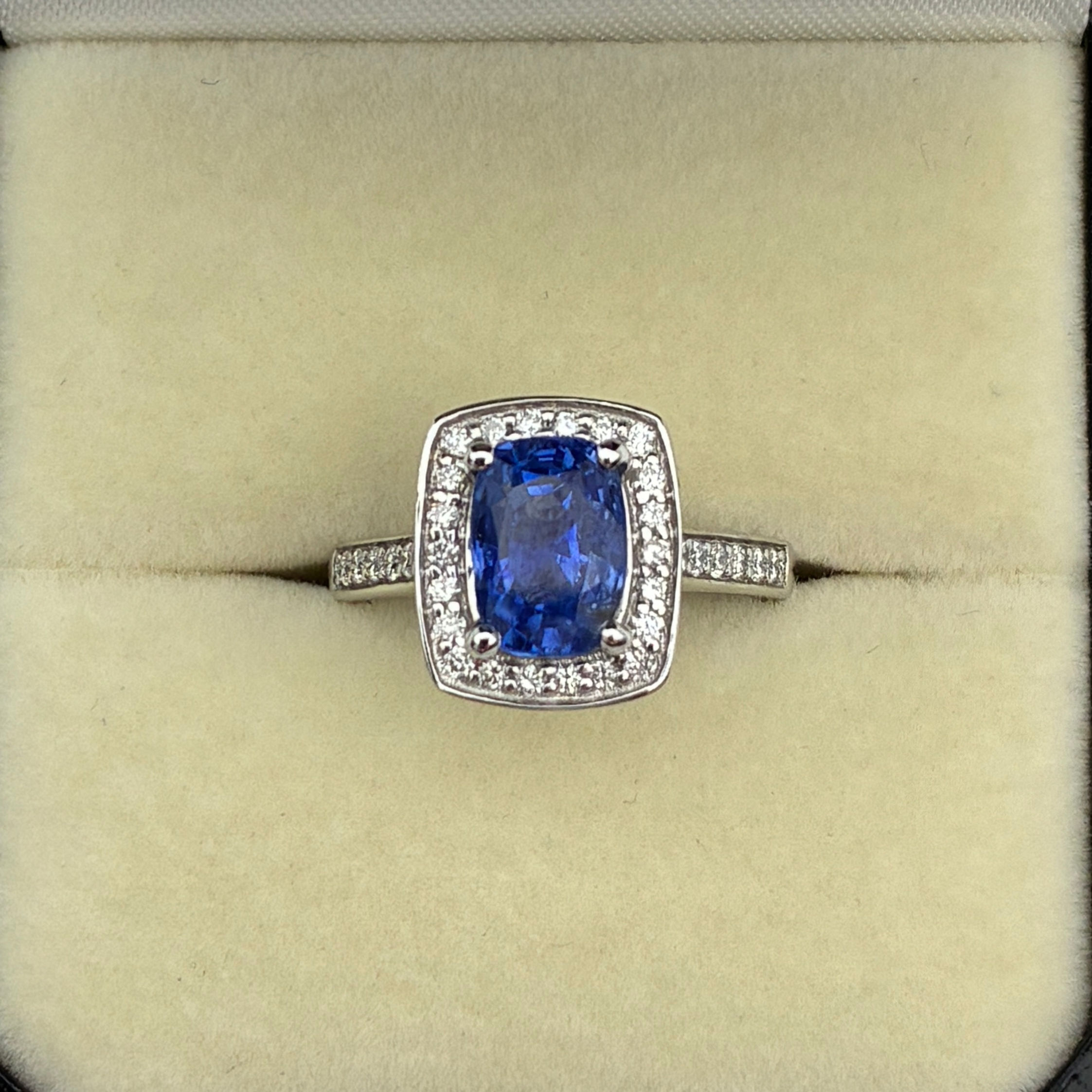 2ct sapphire and diamond