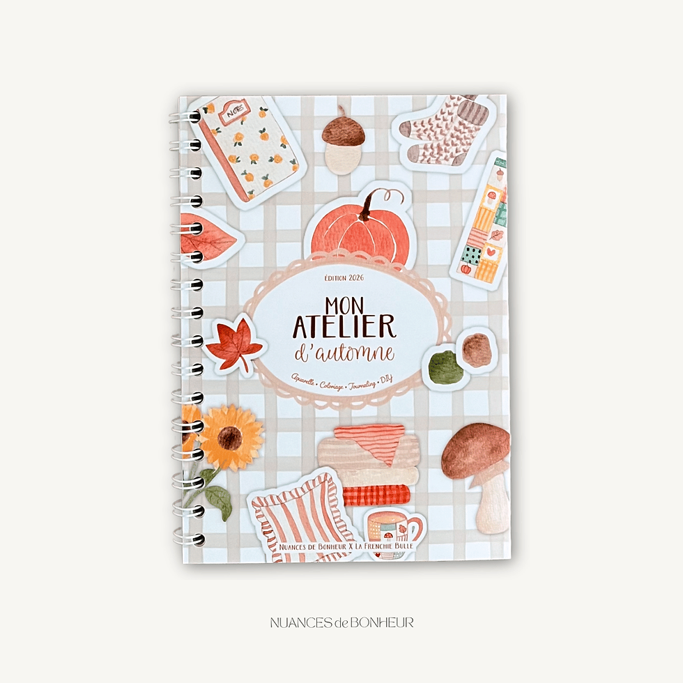 carnet créatif automne aquarelle coloriage diy journaling édition 2026