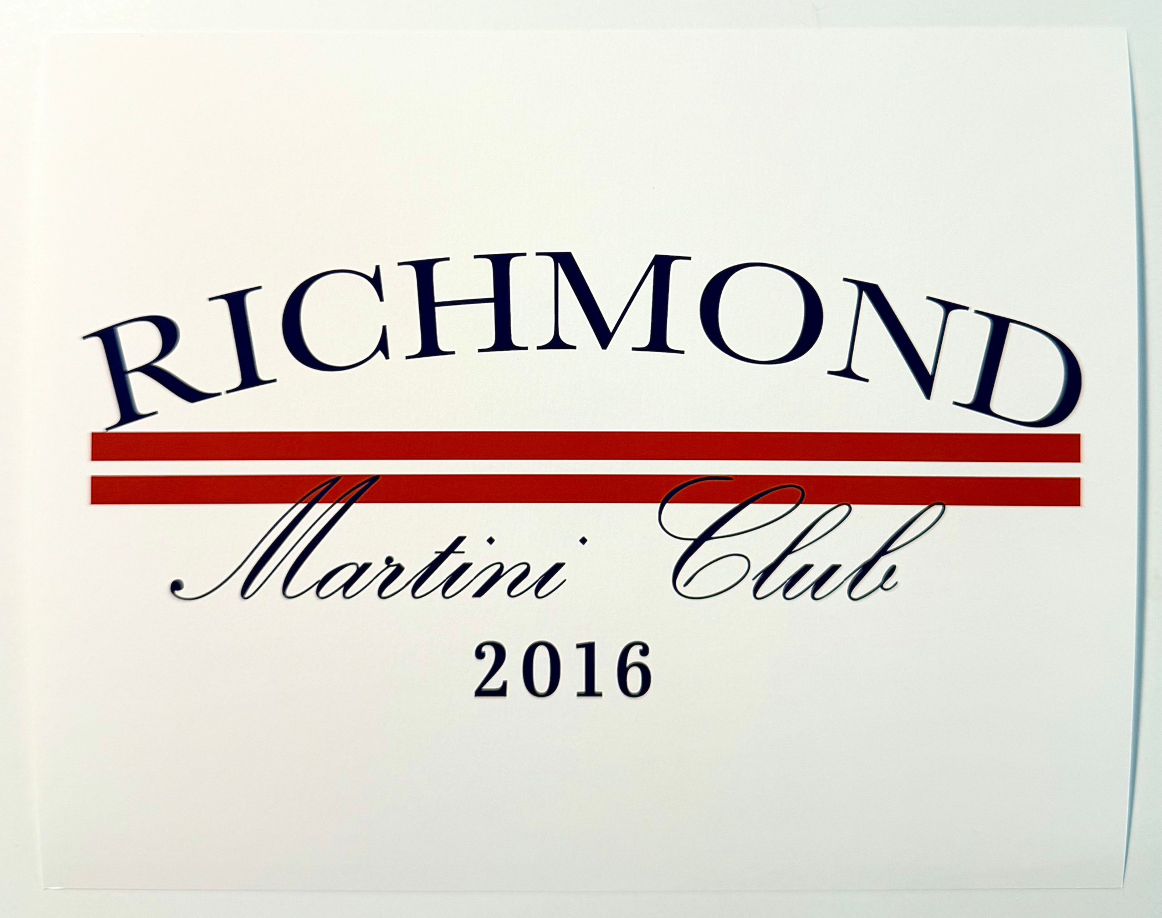 The Richmond Martini Club Bar Print