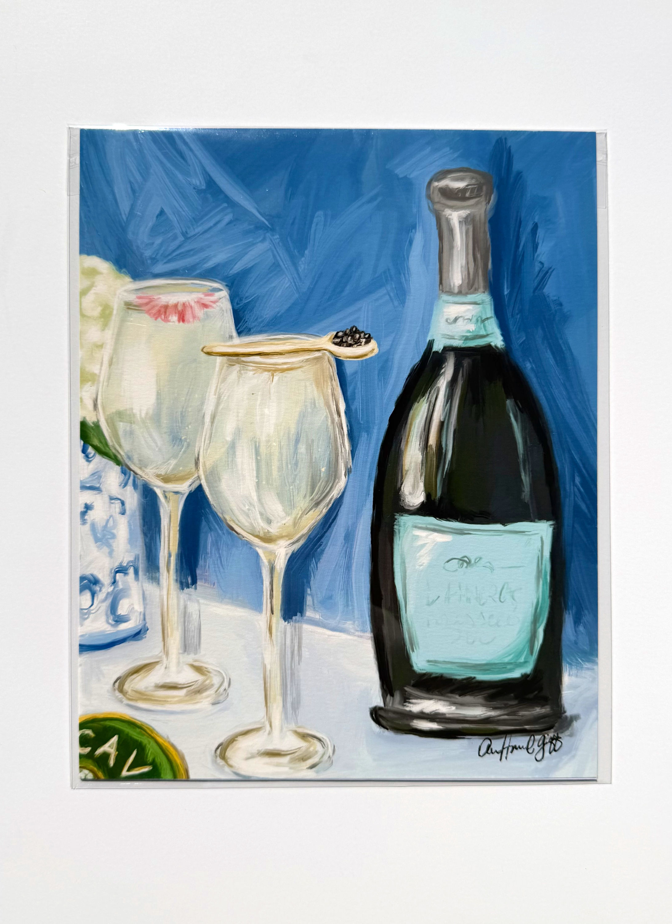 Prosecco and Caviar Print