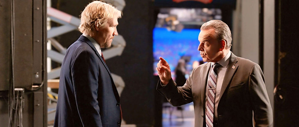 Lead actor David A.R. White (left) and Ray Wise appear in a scene from "God's Not Dead: In God We Trust."
