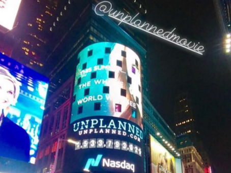 "Unplanned" Takes Times Square!