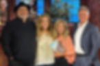 Kathie Lee Gifford (second from left) poses with co-author Rabbi Jason Sobel during an appearance on Trinity Broadcasting Network's show "Praise" with hosts Laurie and Matt Crouch.