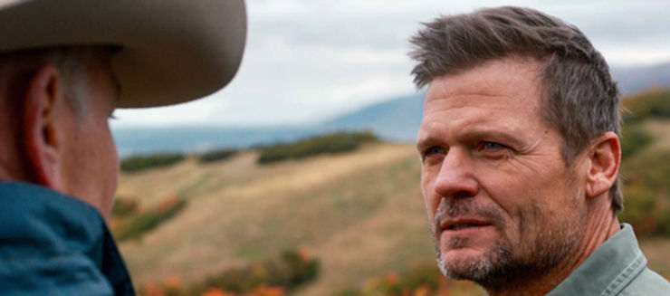 Bailey Chase appears in a scene from "Homestead" from Angel Studios.