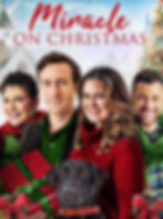 A digital poster for "Miracle on Christmas," starring Jason Burkey and Erin Bethea (center).